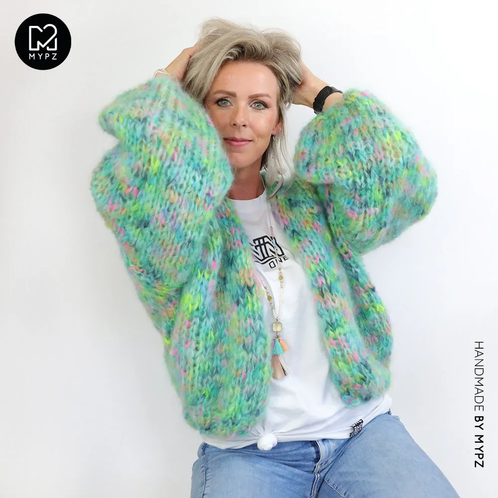 MYPZ Short Chunky Mohair Cardigan Gaia