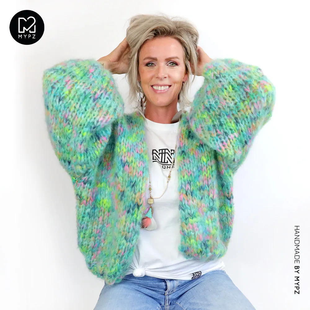 MYPZ Short Chunky Mohair Cardigan Gaia