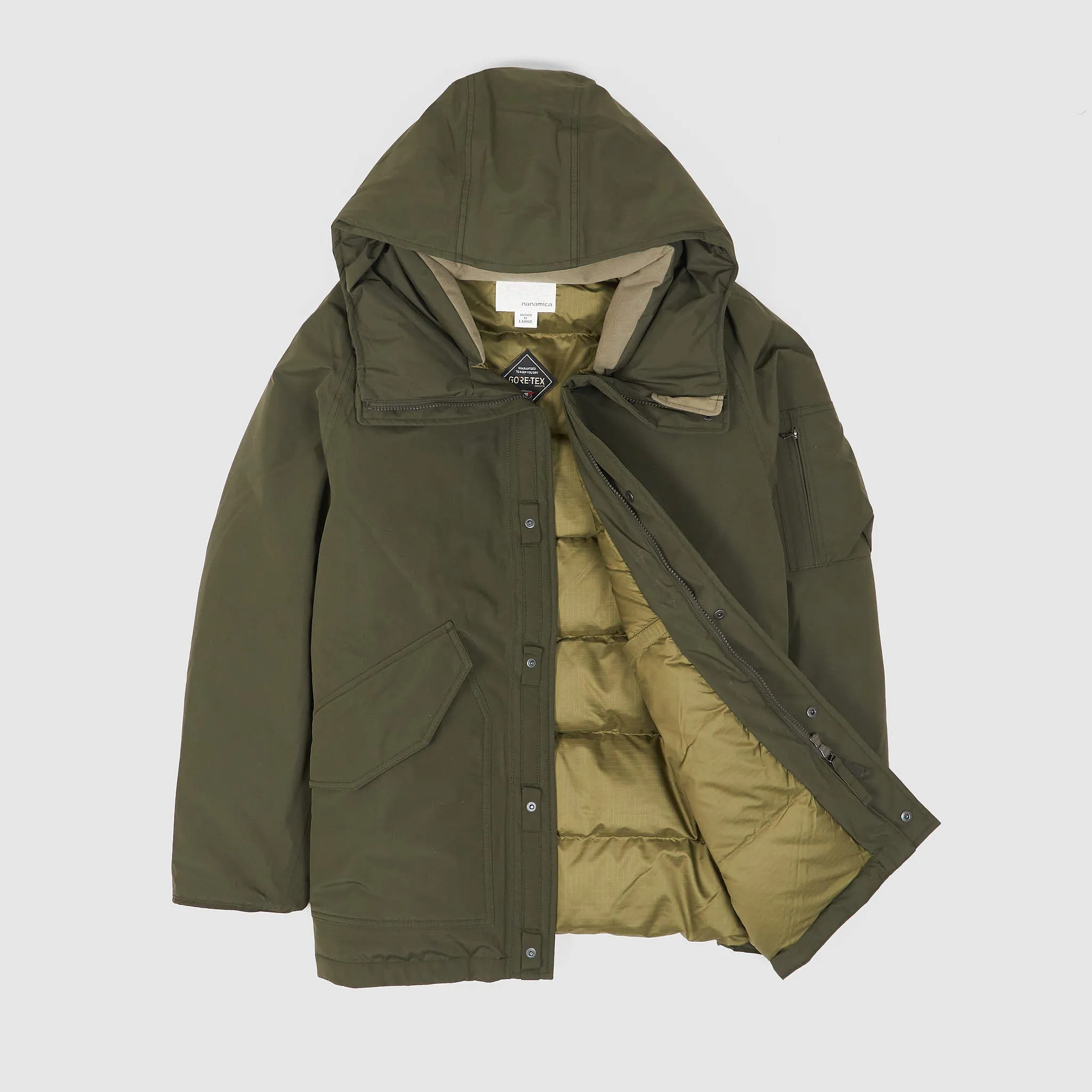 Nanamica Padded Gore-Tex Hooded Down Parka