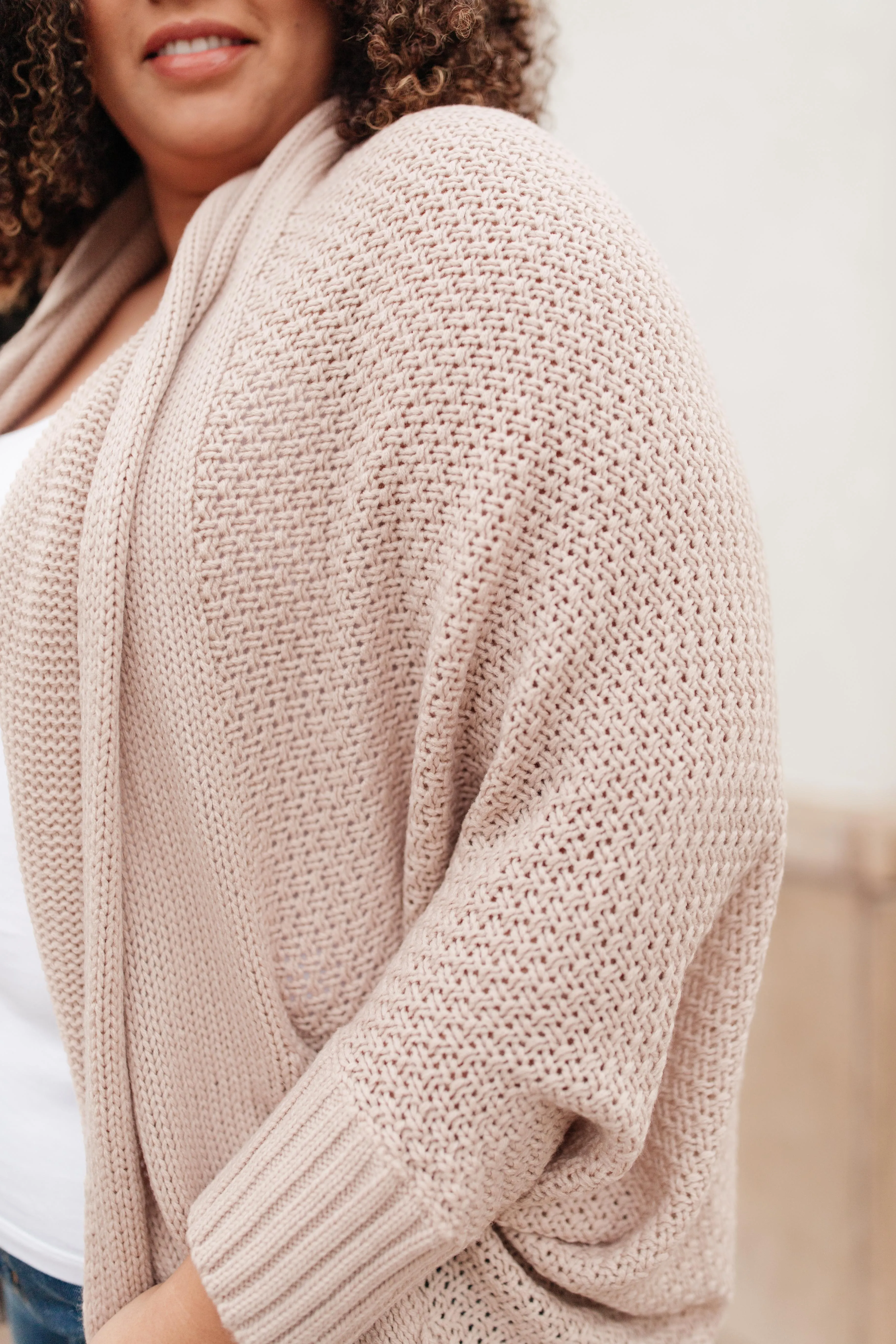 Not Your Grandmother's Cardigan in Beige