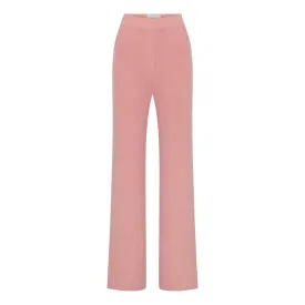 Orvell Knitted Pants In Soft Pink