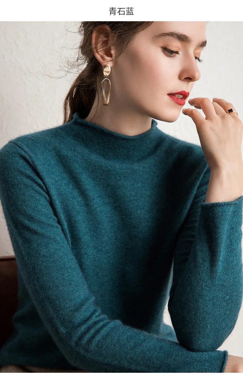 Pure Cashmere Sweaters Women Pullovers Pashmina Knitwear Fashion Winter Clothes 2020 Ladies Cashmere Women Clothes