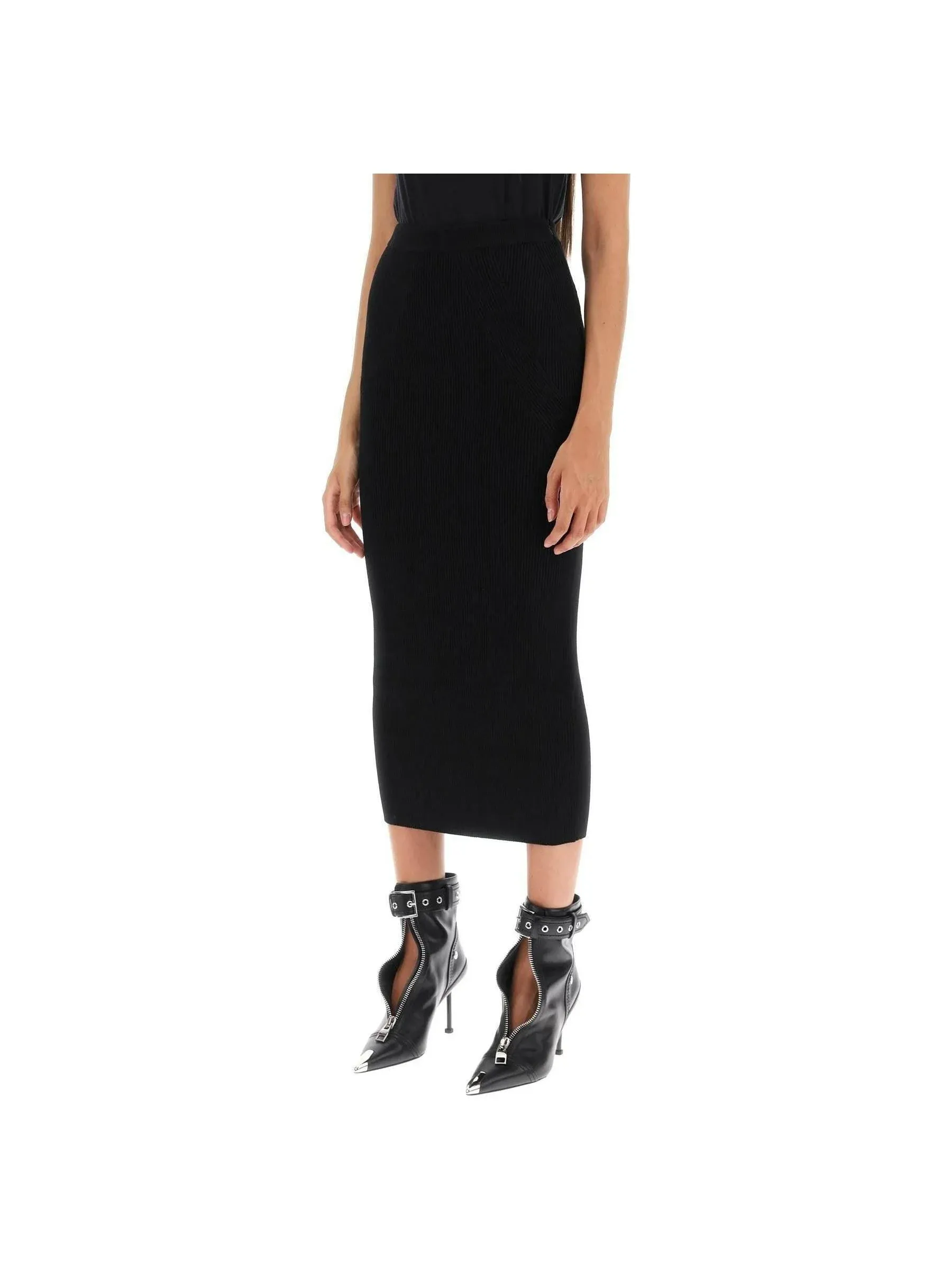 Ribbed Knit Skirt