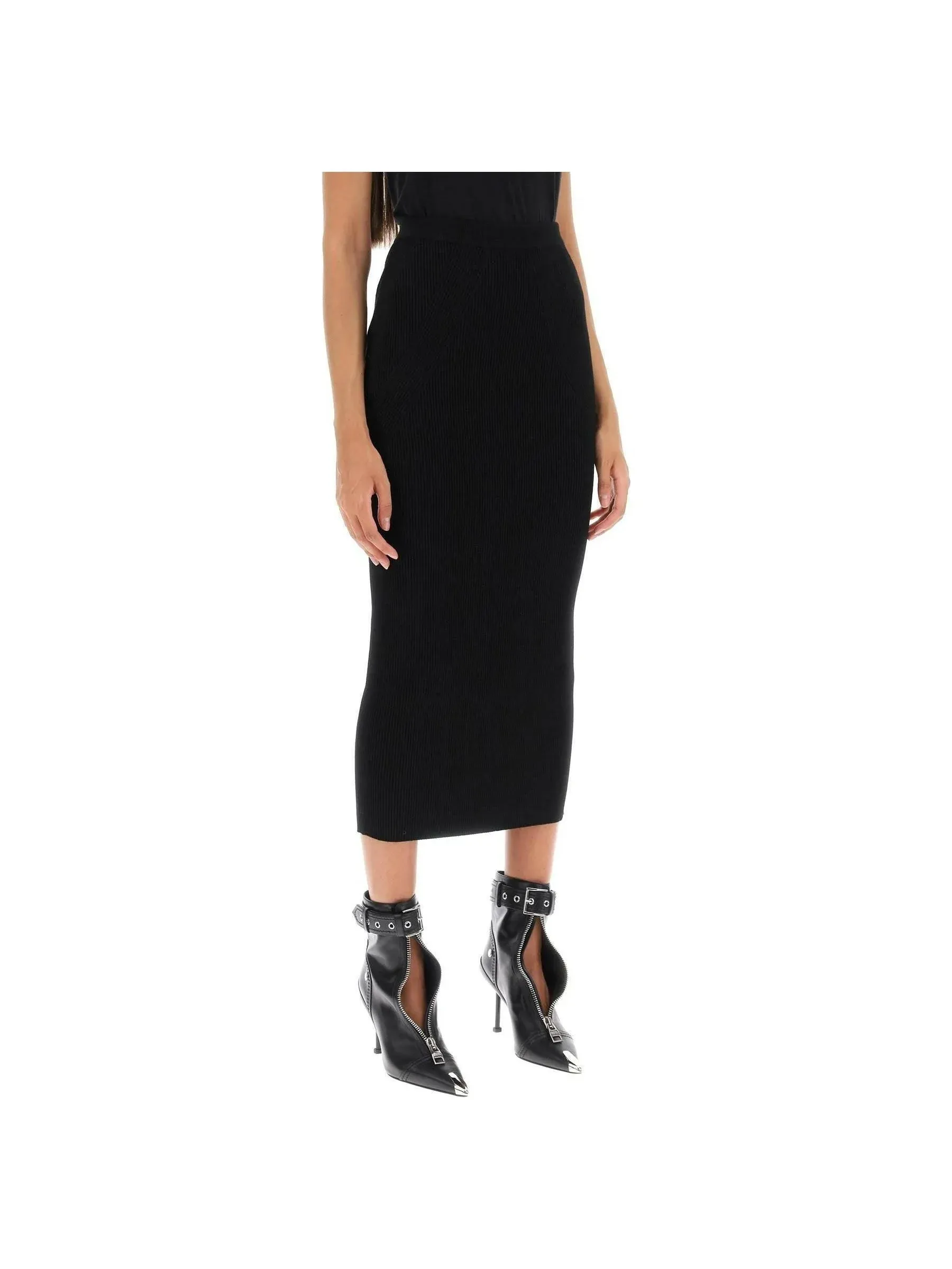 Ribbed Knit Skirt