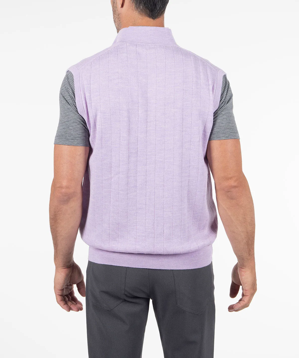 Signature Merino Quarter-Zip Mock Neck Vest