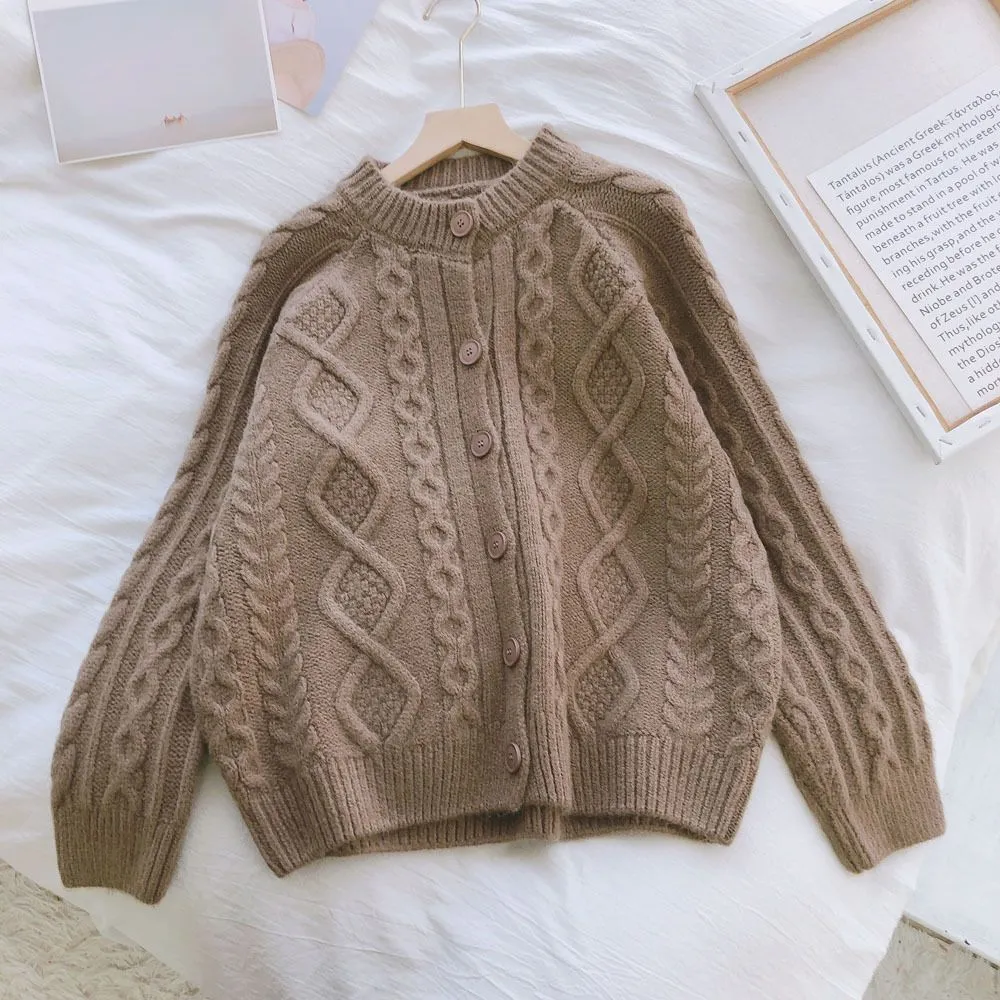 Tailored Fit Twist Braid Breeze Jumper Sweater Bandie Cardigan