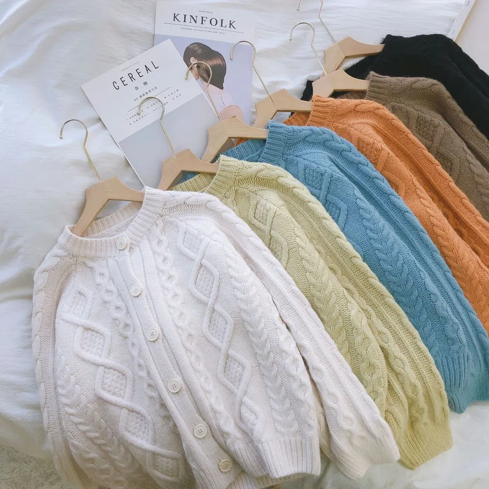 Tailored Fit Twist Braid Breeze Jumper Sweater Bandie Cardigan