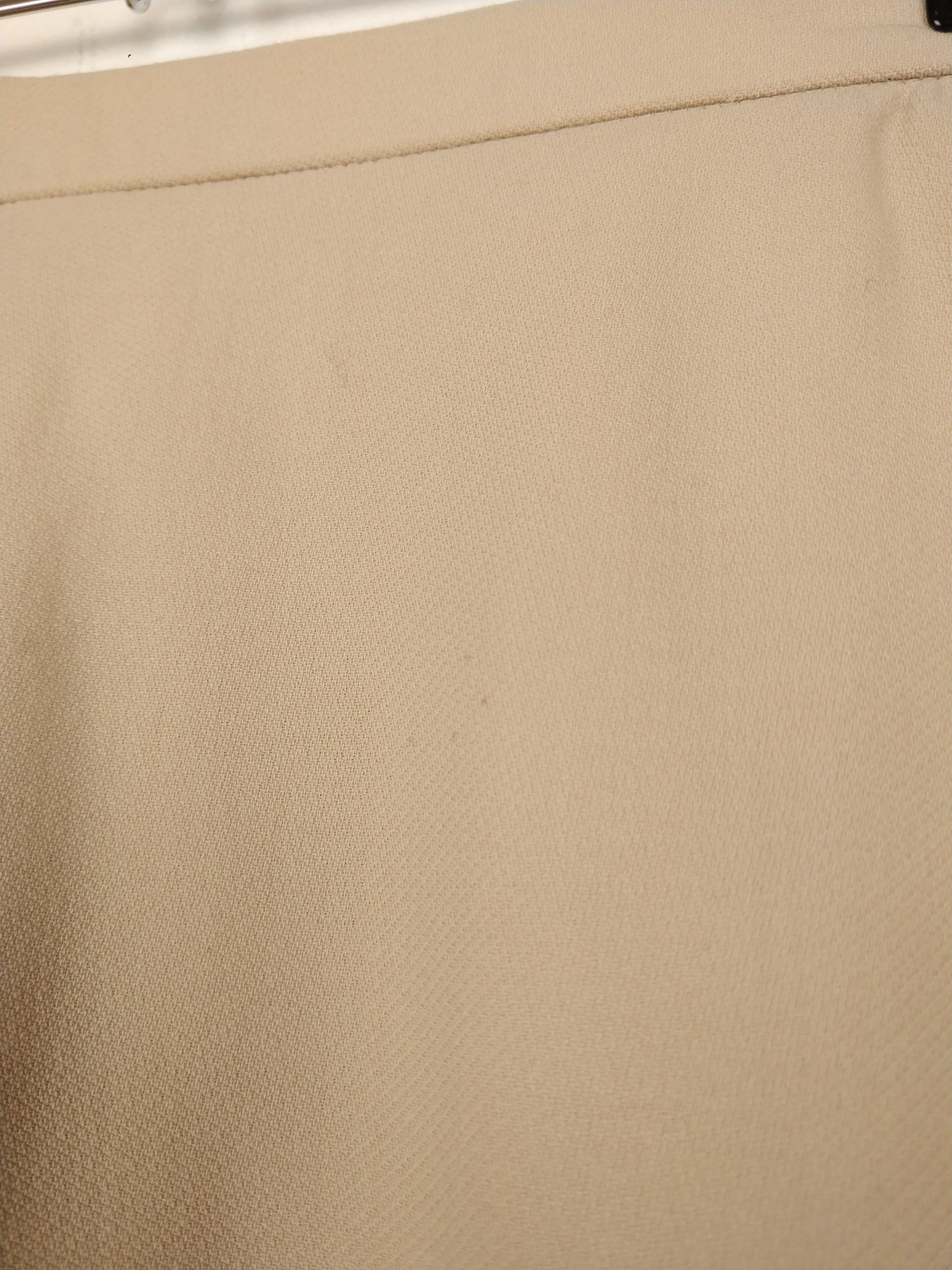 The Bread Roll | Vintage wool beige nude mini pencil skirt XS-S
