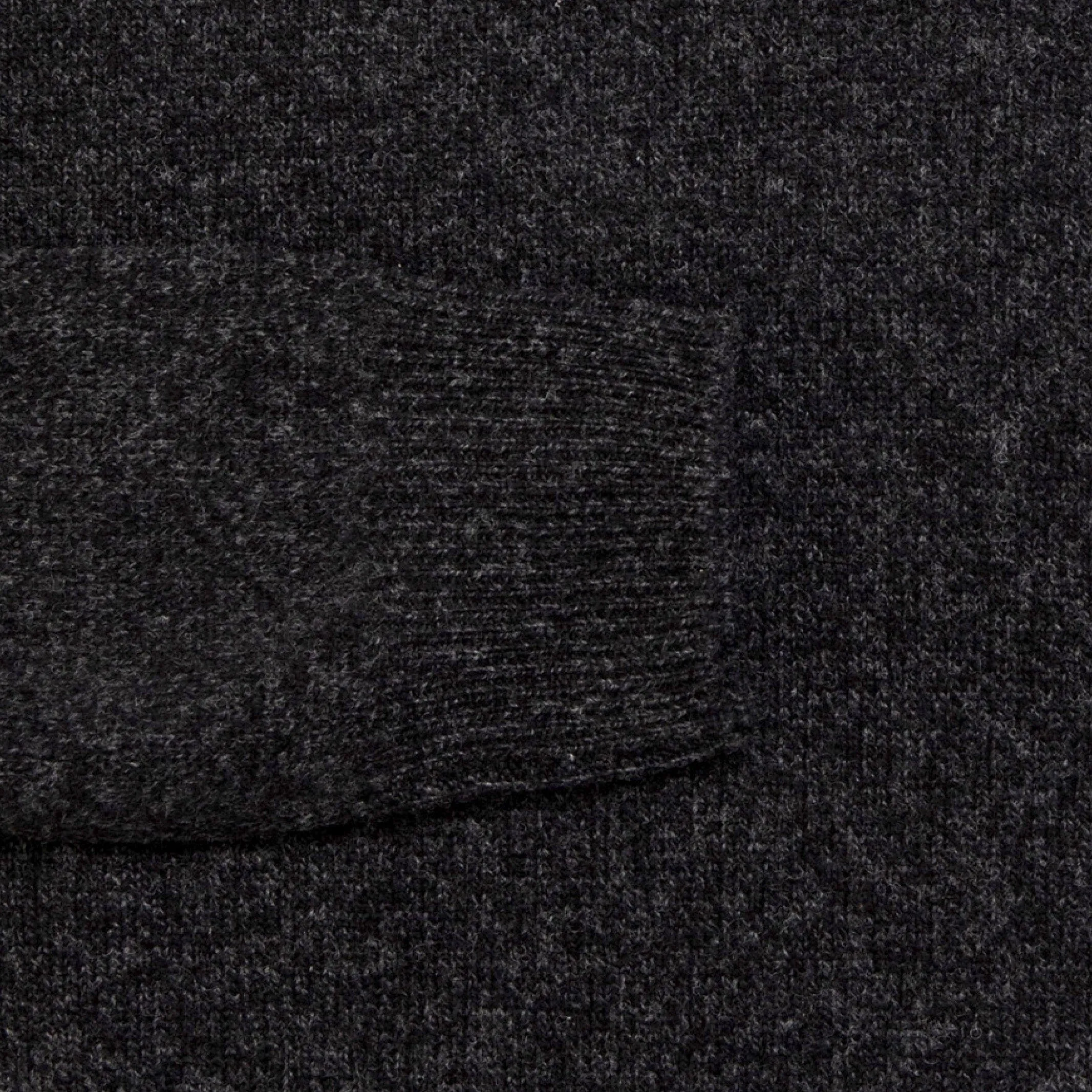 The Dark Grey Brewer Mock Neck Sweater