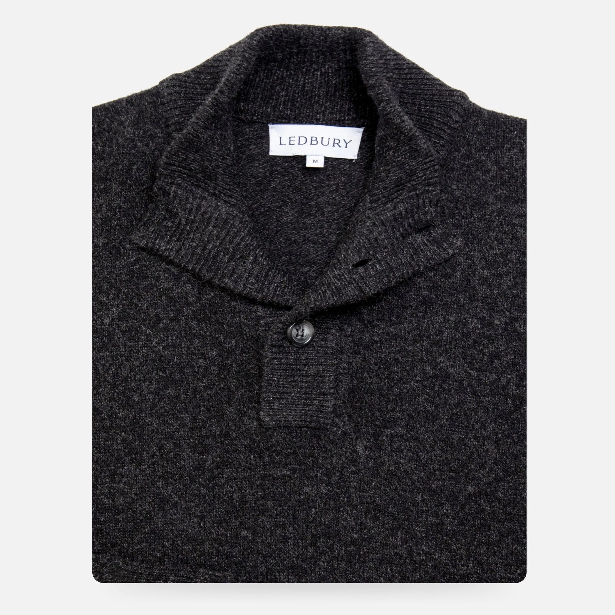 The Dark Grey Brewer Mock Neck Sweater