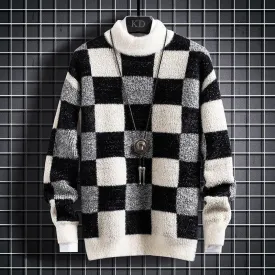 Unisex Cashmere Knit Turtleneck Sweathsirt
