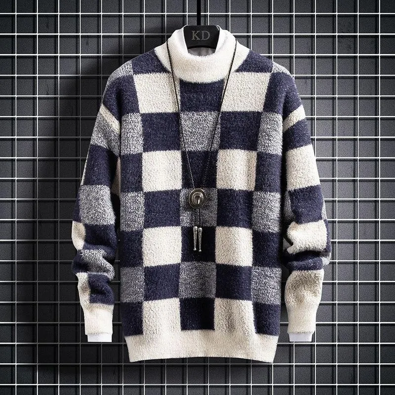 Unisex Cashmere Knit Turtleneck Sweathsirt
