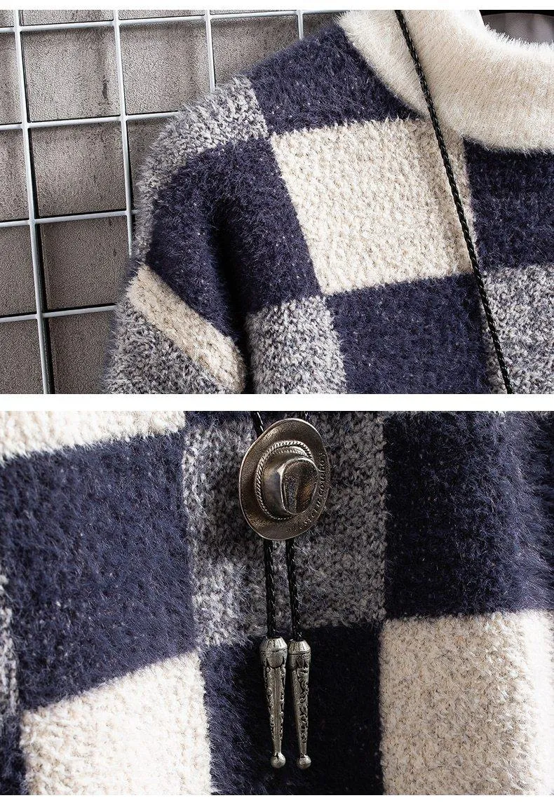Unisex Cashmere Knit Turtleneck Sweathsirt