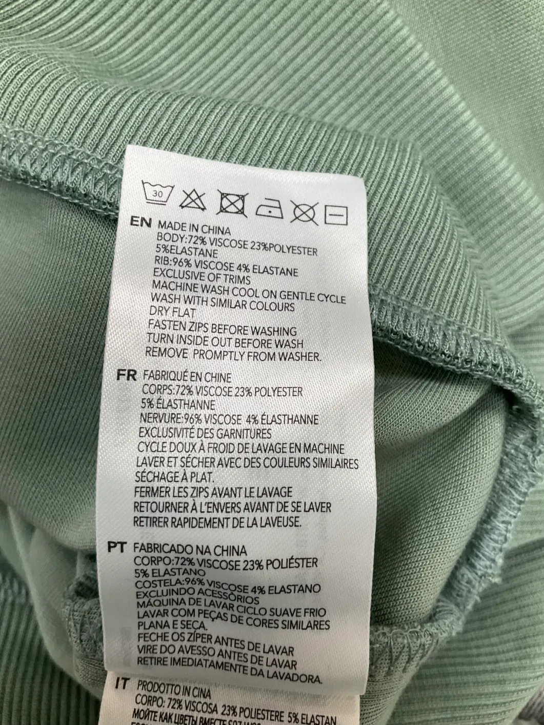 Varley Green DoubleSoft Masie Longline Sweater UK M
