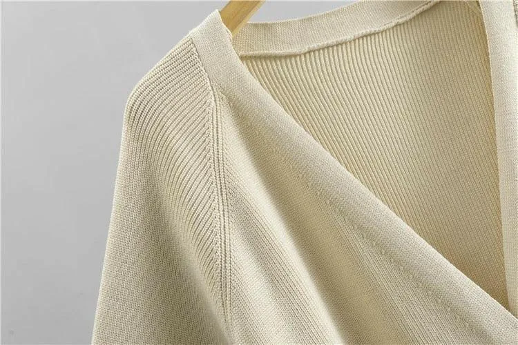 Women’s Knitted Sweater and Wide Leg Pants Set