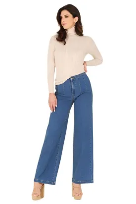 Wool Blended Mock Neck Sheer Sweater